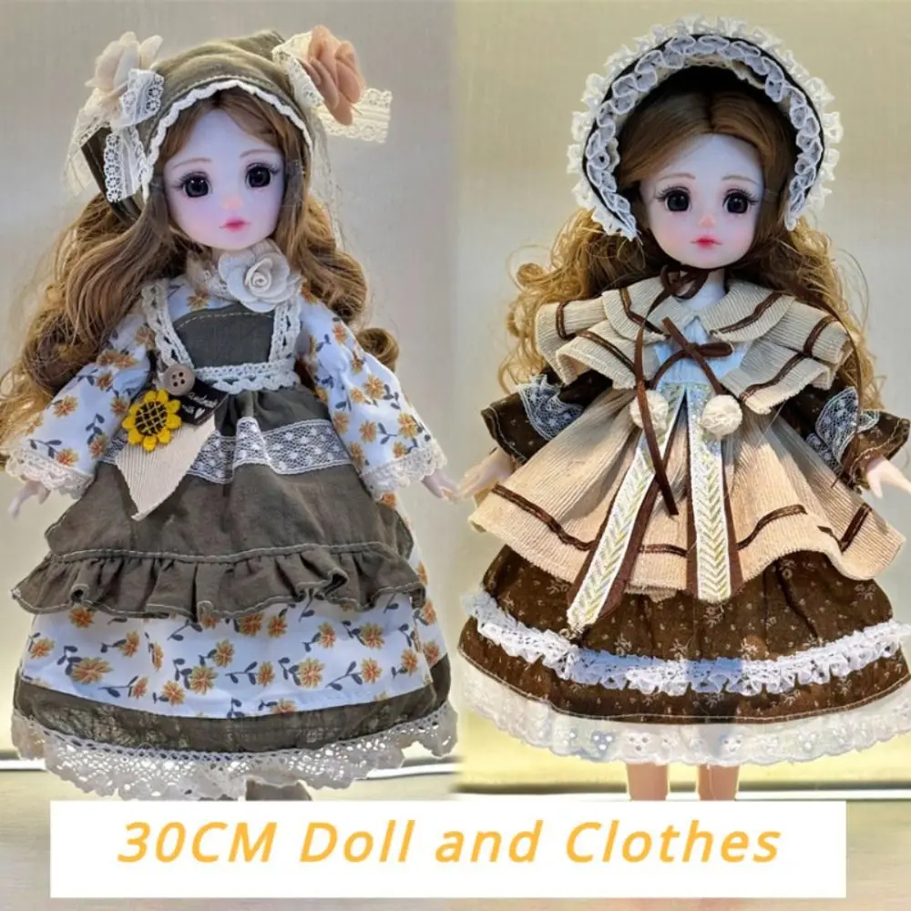 BJD Butter Outfit Set pour fille, robe de princesse, multi-articulations, mobile, accessoires de cosplay, vêtements de beurre, cadeau d'anniversaire, 30cm