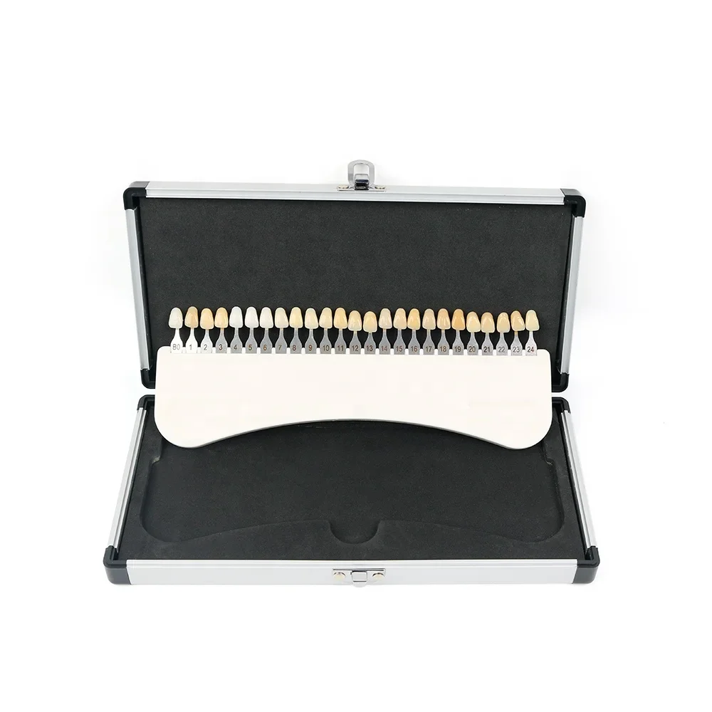 

25 Colors 3D Teeth Whitening Shade Guide Porcelain Tooth Bleaching Shade Chart Mold