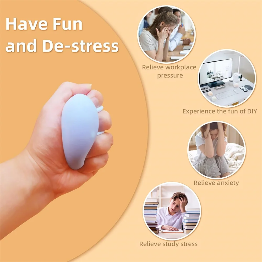 Squishies al vacío moldeables, bola de arena, batido de uva, pelota antiestrés, alivio del estrés, bola ruidosa, juguetes para apretar para niños y adultos