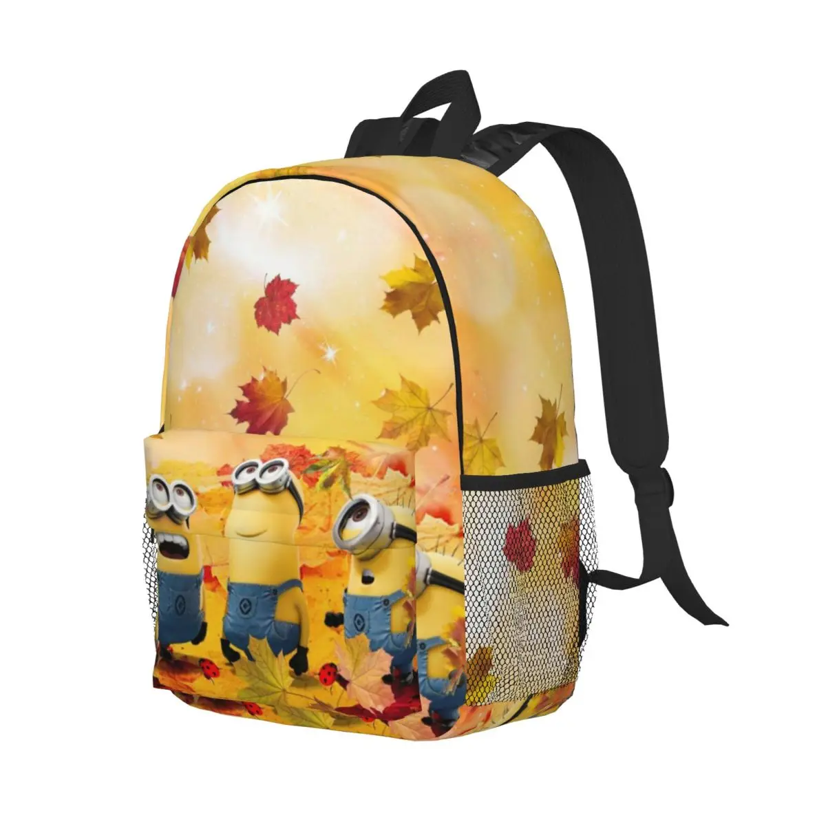 M-Minions Bedrukte Lichtgewicht Casual Schooltas Voor School, Buiten, Winkelen, Kantoor 15Inch