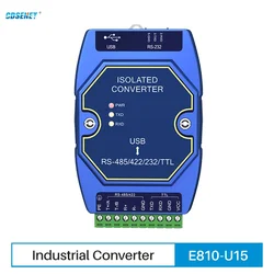 FT232RL USB To RS485 RS422 RS232 TTL Industrial Converter CDSENT E810-U15 FTDI FT232 Power Signal Isolation Type-C DC4.5~5.5V