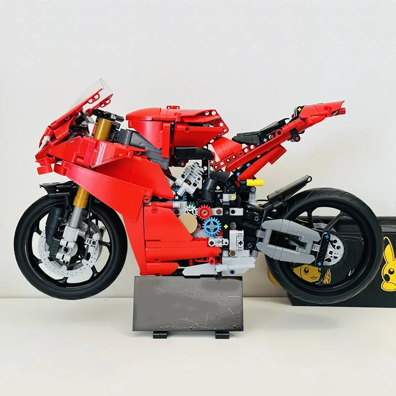 1603PCS Tecnico Panigale V4 S Moto Building Block Velocità Veicolo Moto Modello di Montaggio Giocattolo di Mattoni Per Bambini Per Adulti Per I Regali