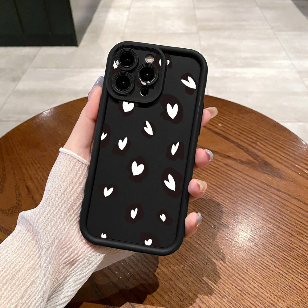 for Infinix Hot 40i 40 Pro 30 Play Note 30 Smart 8 Leopard Heart Full Protective Case Anti Drop Cover