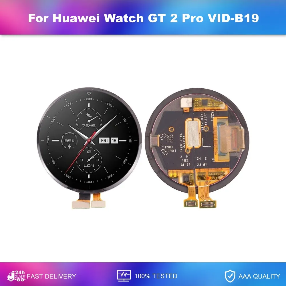 Original AMOLED For Huawei Watch GT 2 Pro VID-B19 46mm LCD Display Touch Screen Digitizer For Huawei Watch GT2 Pro GT2Pro