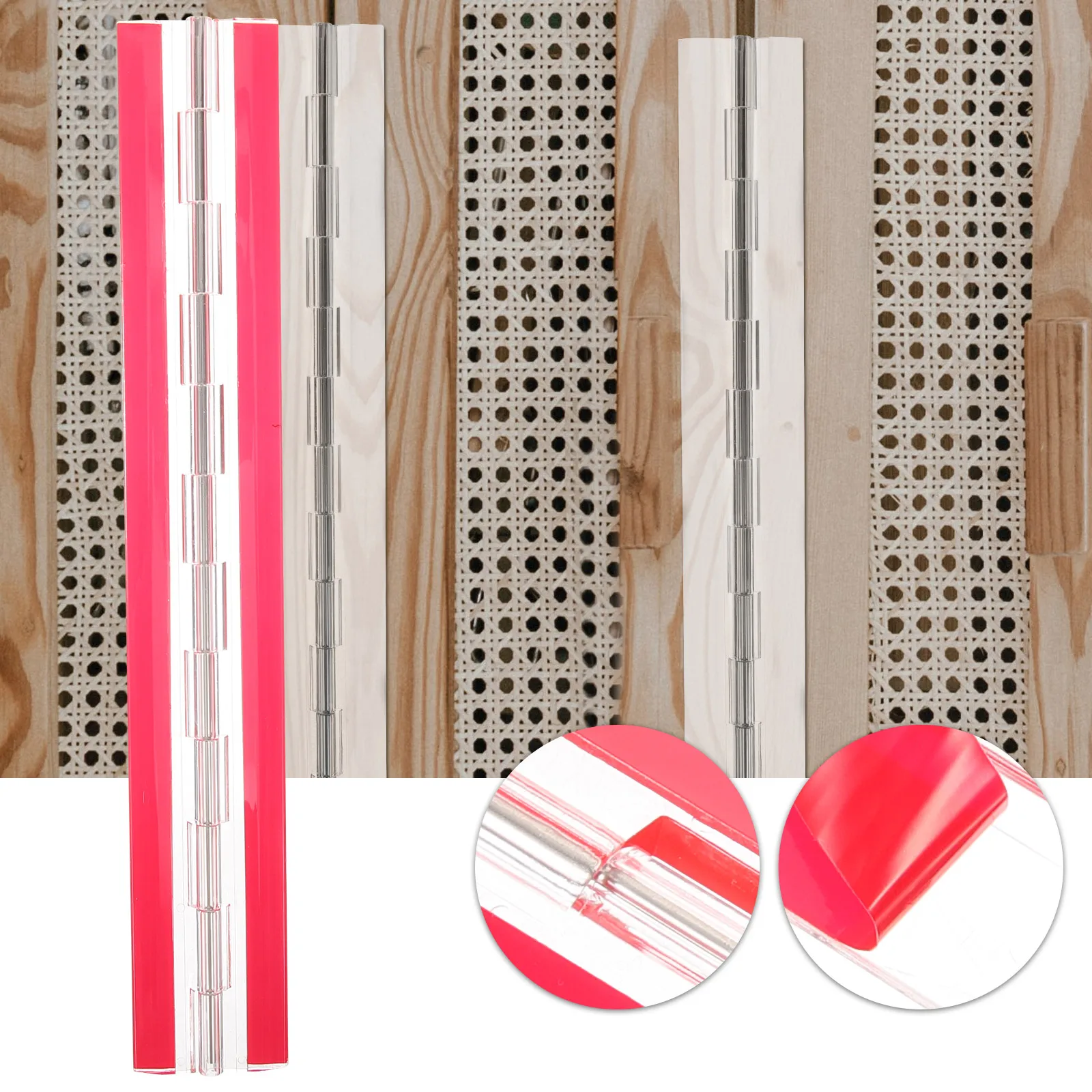 

Self Adhesive Hinges 150x45mm Acrylic Clear Piano Hinge for DIY Crafts Jewelry Boxes Folding Mini Hinges Strong Glue Transparent