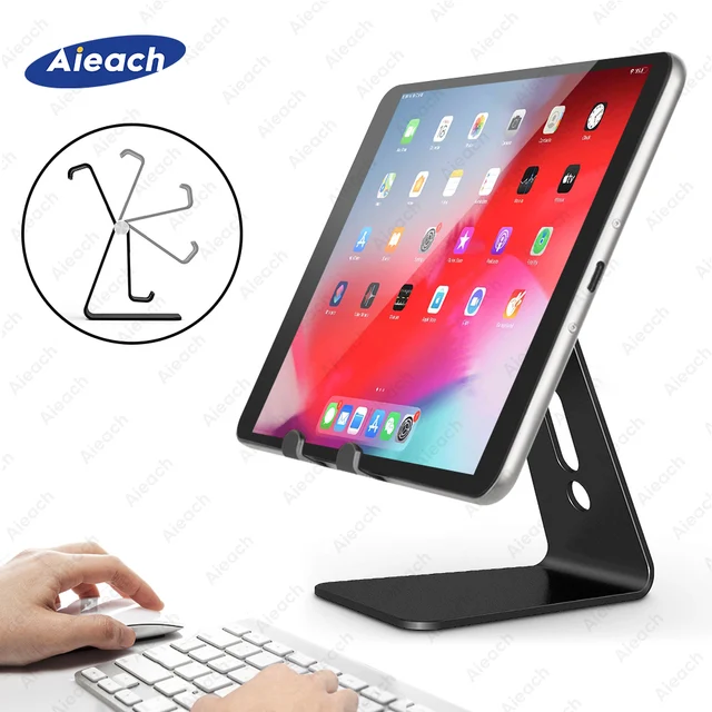 Uniwersalny stojak na tablet telefoniczny do iPada 7.9 9.7 10.5 11-calowy metalowy obrotowy uchwyt na tablet do tabletu Samsung Xiaomi Huawei