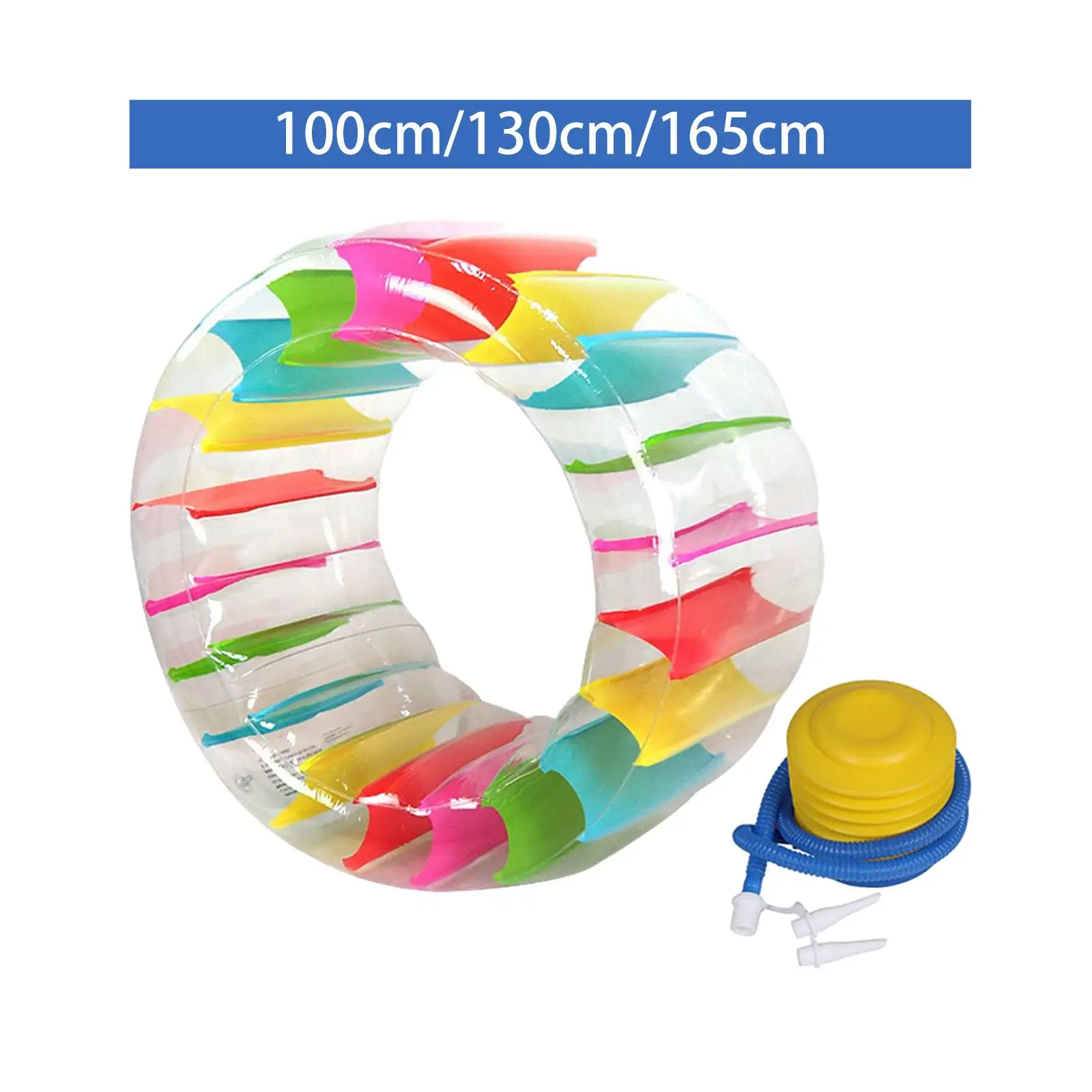 Inflatable Water Wheel Giant Swimming Pool Float Water Float Inflatable Water Roller for Lawn River Grass Playing Backyard Yard image 2