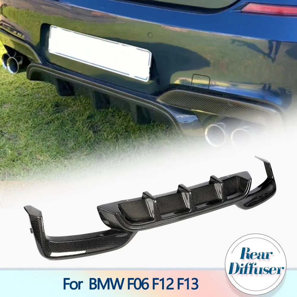 

Carbon Fiber Car Rear Bumper Diffuser for BMW F06 F12 F13 640i 650i M Sport M Tech M6 2012-2016 Car Rear Diffuser Lip