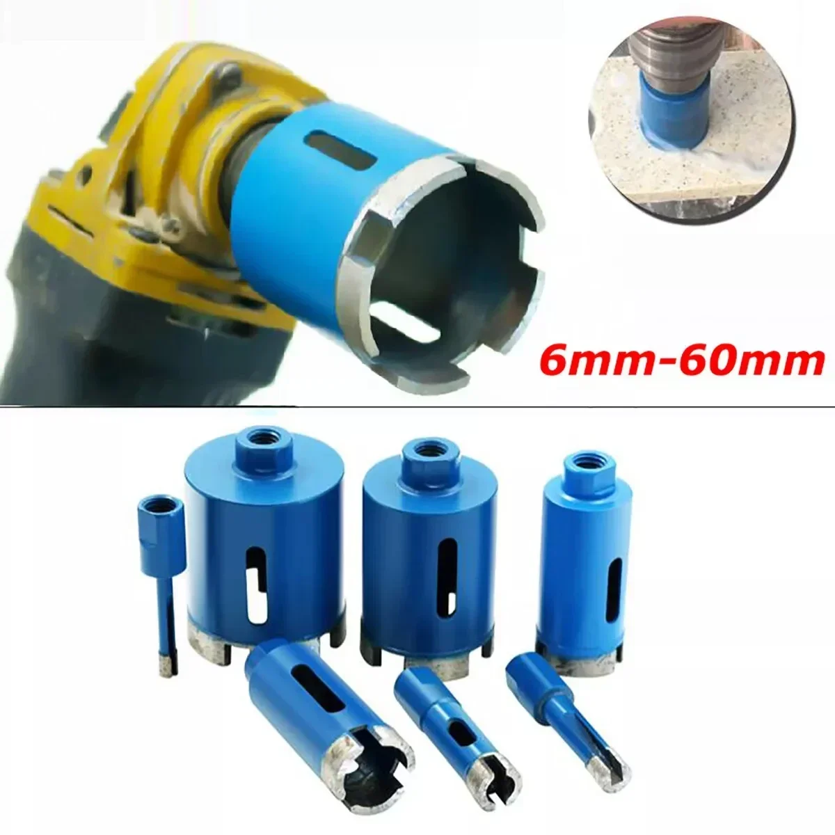 

1Pcs 6mm to 60mm Diamond Drill Bit Hole Saw Cut For Porcelain Tile Glass Marble Ceramics