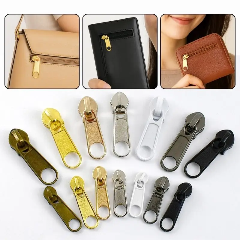 

10-50Pcs 3#5# Zipper Slider for Nylon Zippers Tape Garment Handbag Auto-lock Zip Pull Head Shoes Zips Repair Kit DIY Accessories