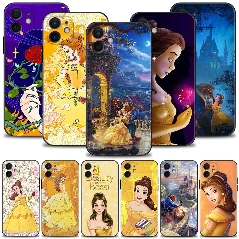 Phone Case For Apple iPhone 15 14 13 12 11 Pro Max 15Plus 14Plus 13Mini XS XR X 7 8 Cover Beauty and the Beast Belle Shell