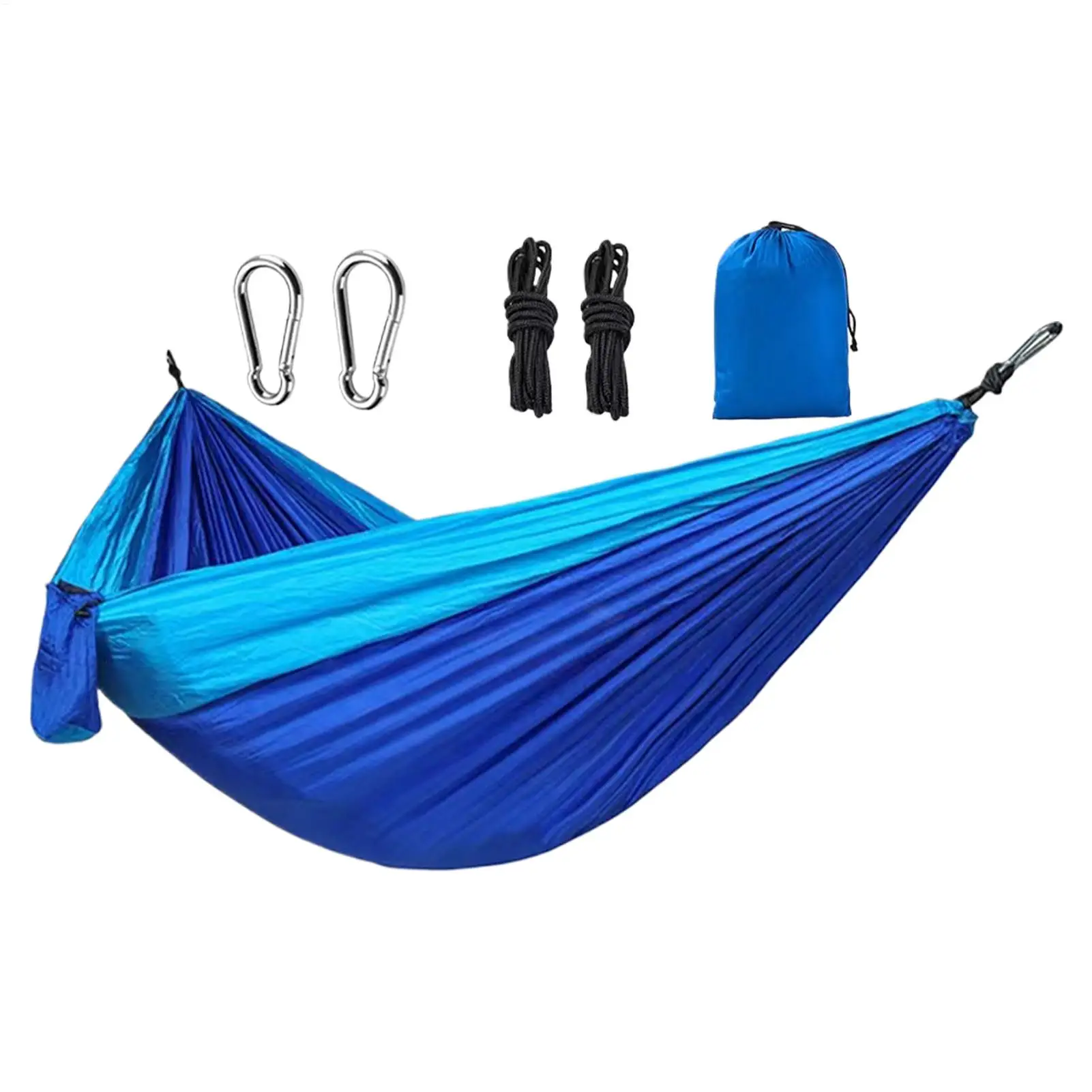 

Camping Hammock Portable Parachute Hammocks With 2 Tree Straps Nylon Lightweight Swing Bed Parachute Chair Hiking Gear For Beach