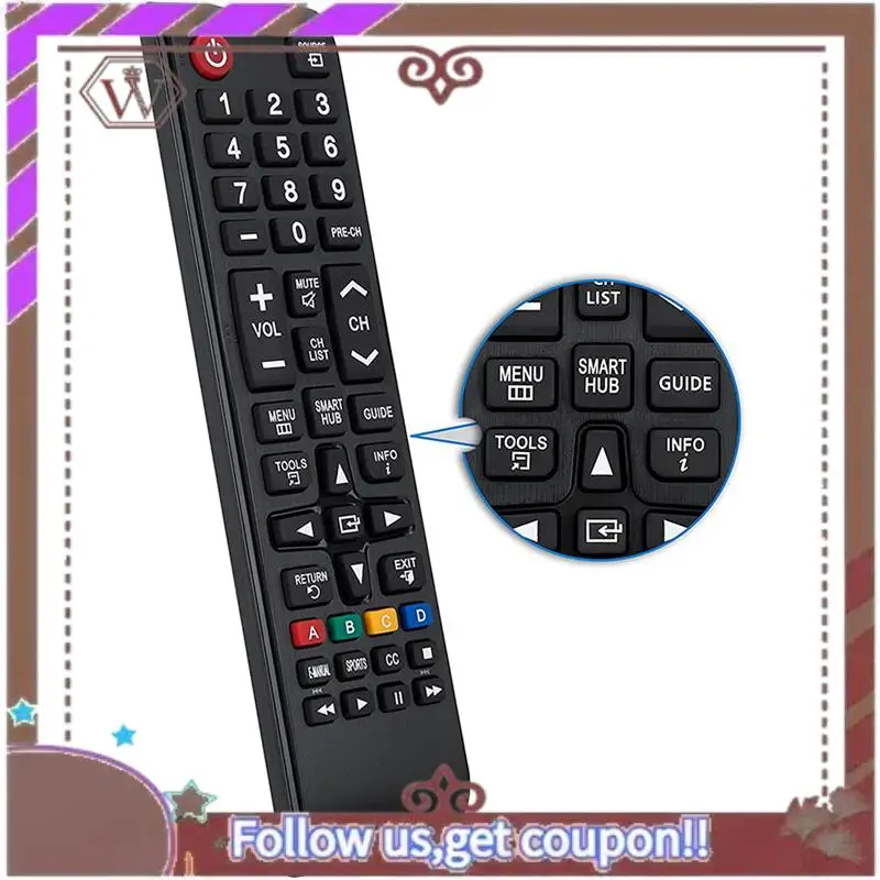 Latest 2X Remote Control For Samsung-TV-Remote All Samsung LCD LED HDTV 3D Smart TV BN59-01199F AA59-00666A AA59-00817A