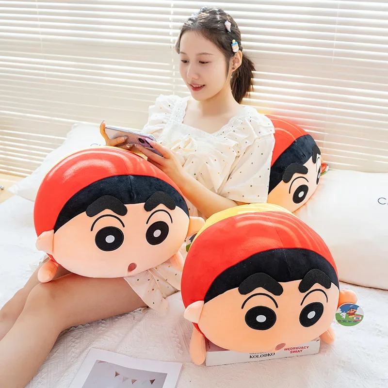 Cartoon Crayon Shin-chan Plush Toy Comfortable Japanese Style Plushies Comfortable Throw Pillow Cushion Sofa Bed Room Decor Gift