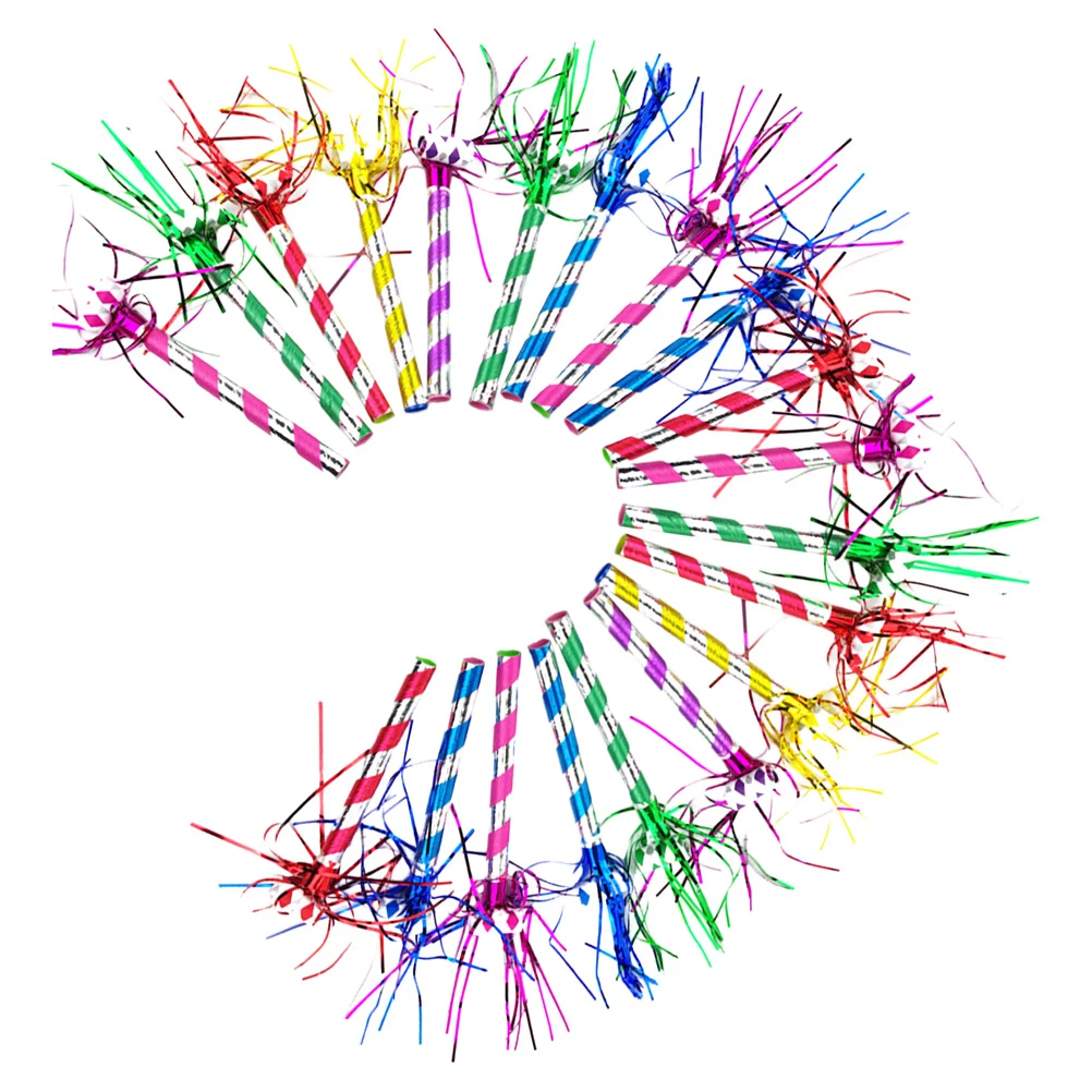 20 stks Party Blowers Noisemakers Heldere Kleur Muzikale Blowout Voor Verjaardag Festival Verzamelen Props Lichtgewicht Lawaaimakers