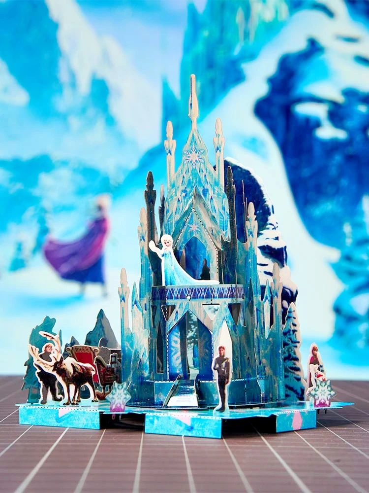 Blue Castle 3D metal three-dimensional puzzle DIY handmade assembled creative cartoon toys