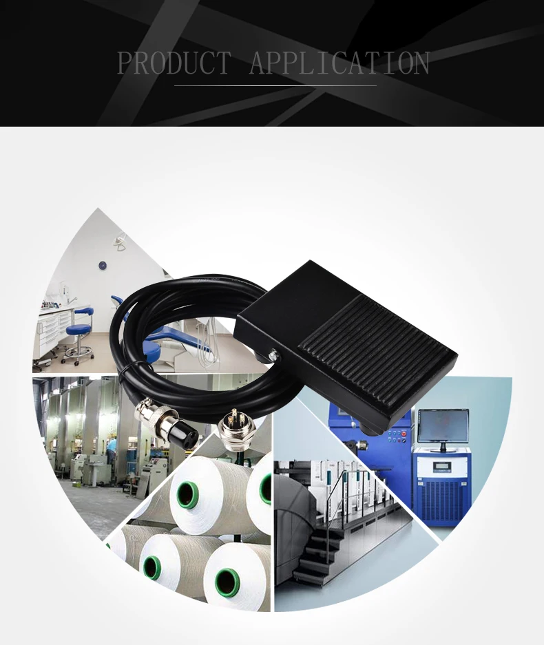 2/3pin Foot Pedal Iron Shell 1NO1NC SPDT Momentary Metal TIG Cutting Welder Spot Machine Anti-skid 220V Connector Aviation Plug