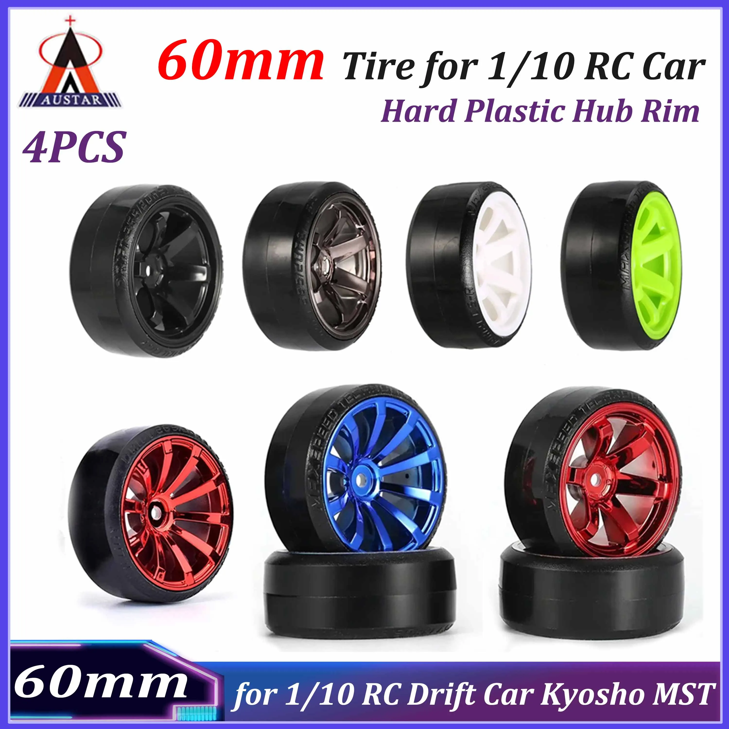 4PCS 60Mm 1/10 Rc C…