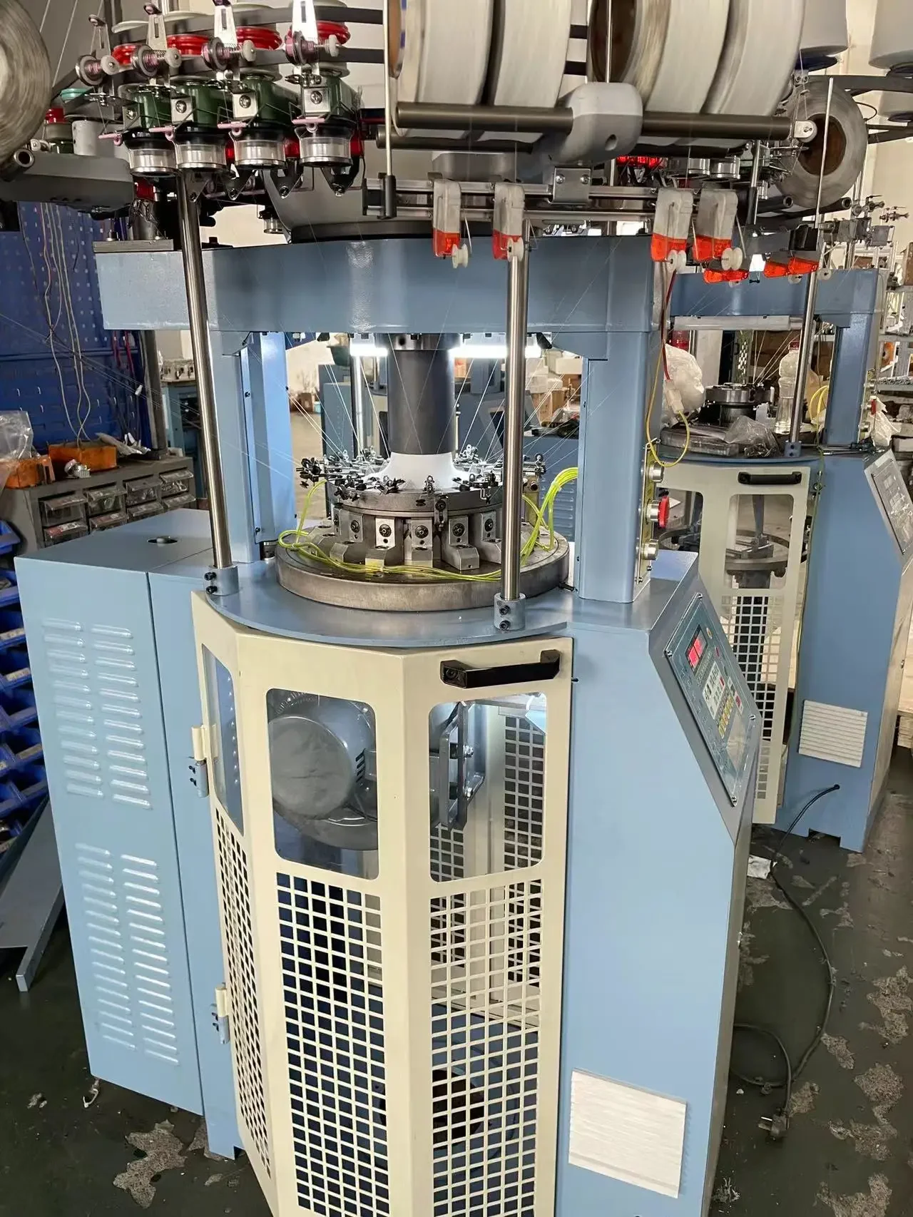 High Speed Ribbing Machine Small Circular Knitting Machine For Elastic Cuff Knitting Machine