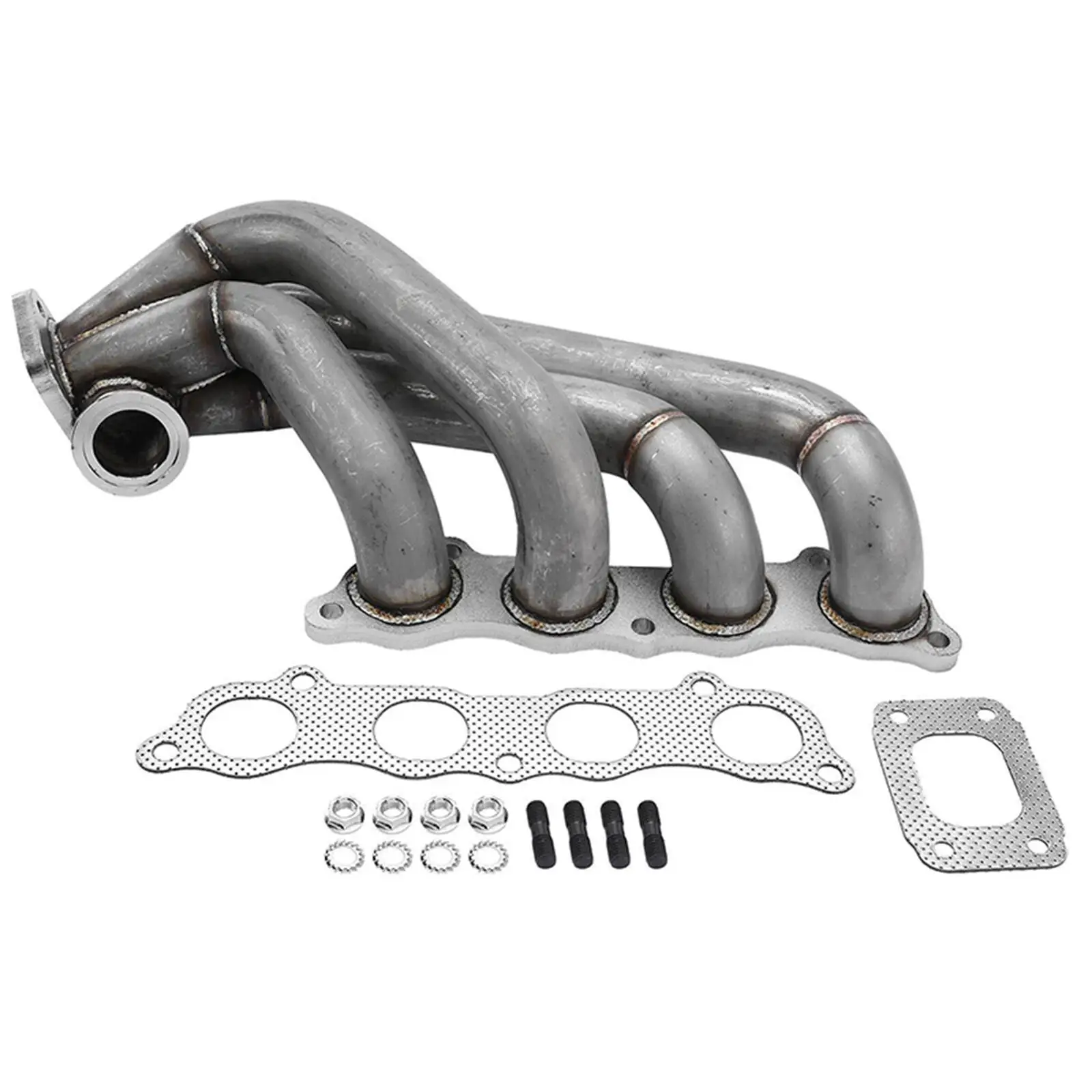 Turbo Manifold Stainless Steel Exhaust Manifold for Honda K20 Motor Civic SI RSX K20 Acura RSX Base Type S L4 2.0L Durable