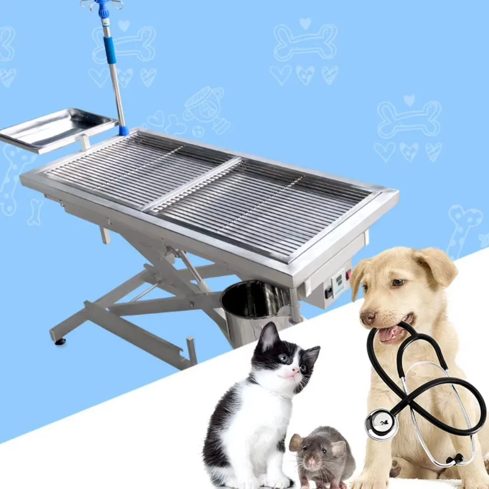 Stainless steel V-shaped operating table Veterinary examination equipment Advanced veterinary equipment
