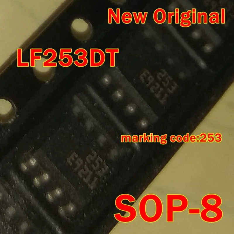 1Pcs to 100Pcs Lf253Dt Sop-8 New Original Marking Code:253 Enhanced-Jfet Low-Power Low-Offset Operational Amplifiers