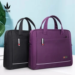 Large capacity briefcase bag Business men 14 inch Laptop Notebook Bag canvas Handbags Shoulder Men's Office Bags Oxford Fabric