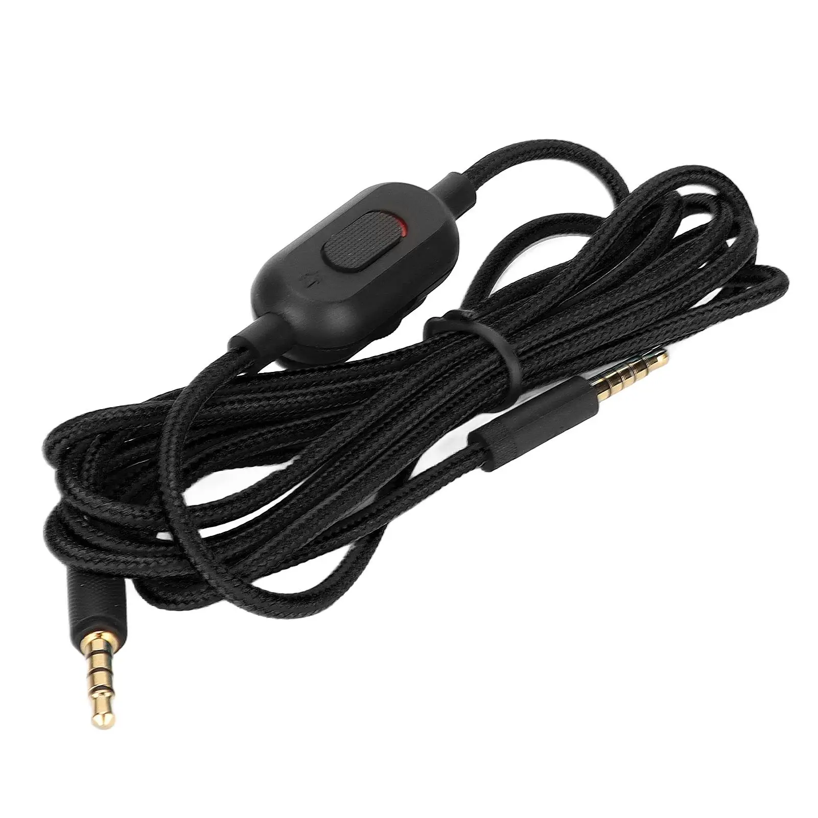 Kabel Earphone anyaman yang ditingkatkan dengan kontrol Volume & saklar bisu untuk g Pro, untuk g Pro X, untuk g 433, untuk g 233