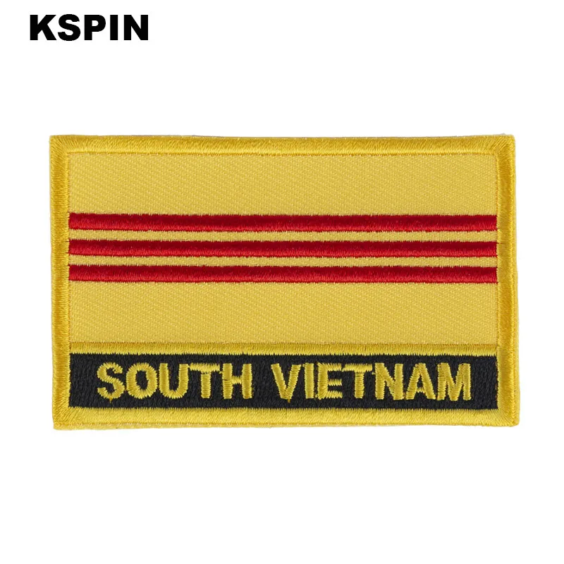 vietnam Flag Embroidery Patches Iron on Saw on Transfer patches Sewing Applications for Clothes in Home&Garden