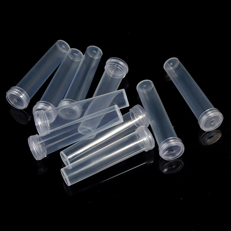 10Pcs Plastic Flower Nutrition Tube With Cap Fresh Flower Water Storage Tube Plant Fresh-keeping Culture Small Tubes