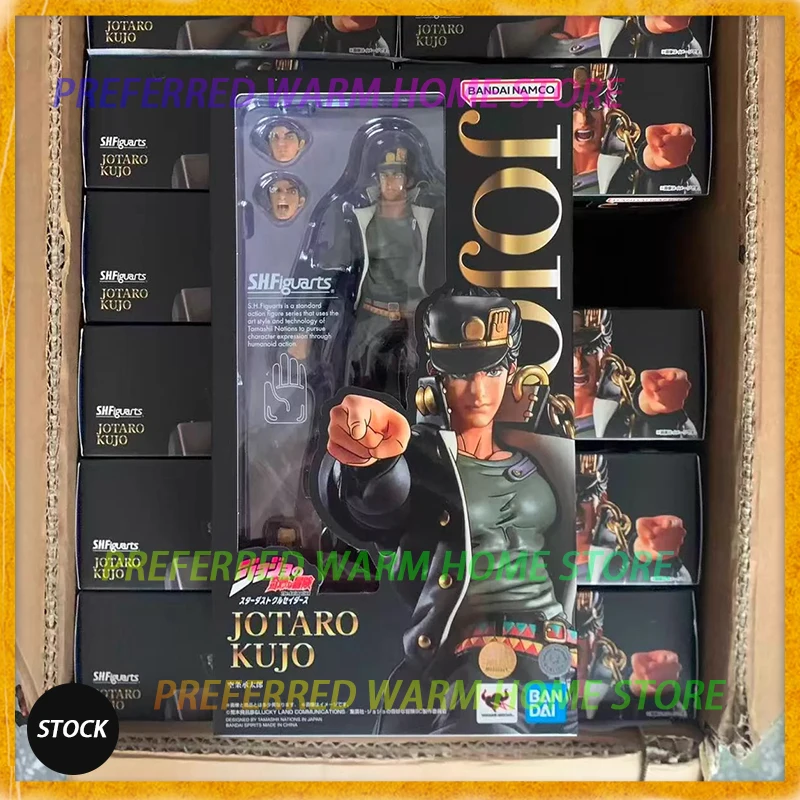 

In Stock Original BANDAI SHF JOTARO KUJO JONATHAN JOESTAR JOSEPH JOESTAR Movable Model Toy S.H.FIGUARTS JoJo's Bizarre Adventure