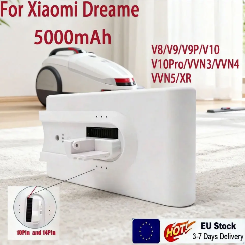 Versand aus Polen – Li-Ionen-Ersatzakku kompatibel mit Dreame V8 V9 V9P V9B V10 V10pro XR VVN4 VVN3 VVN5 Handstaubsauger, EU-Lagerbestand, 3-7 Tage Lieferzeit