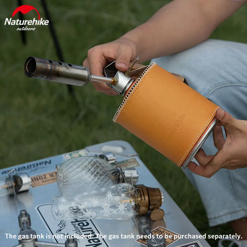Naturehike Outdoor 5 Types Gas Tank Leather Case Ultralight Durable Protect Jar Camping BBQ Gas Tank Leather Set Picnic Tools