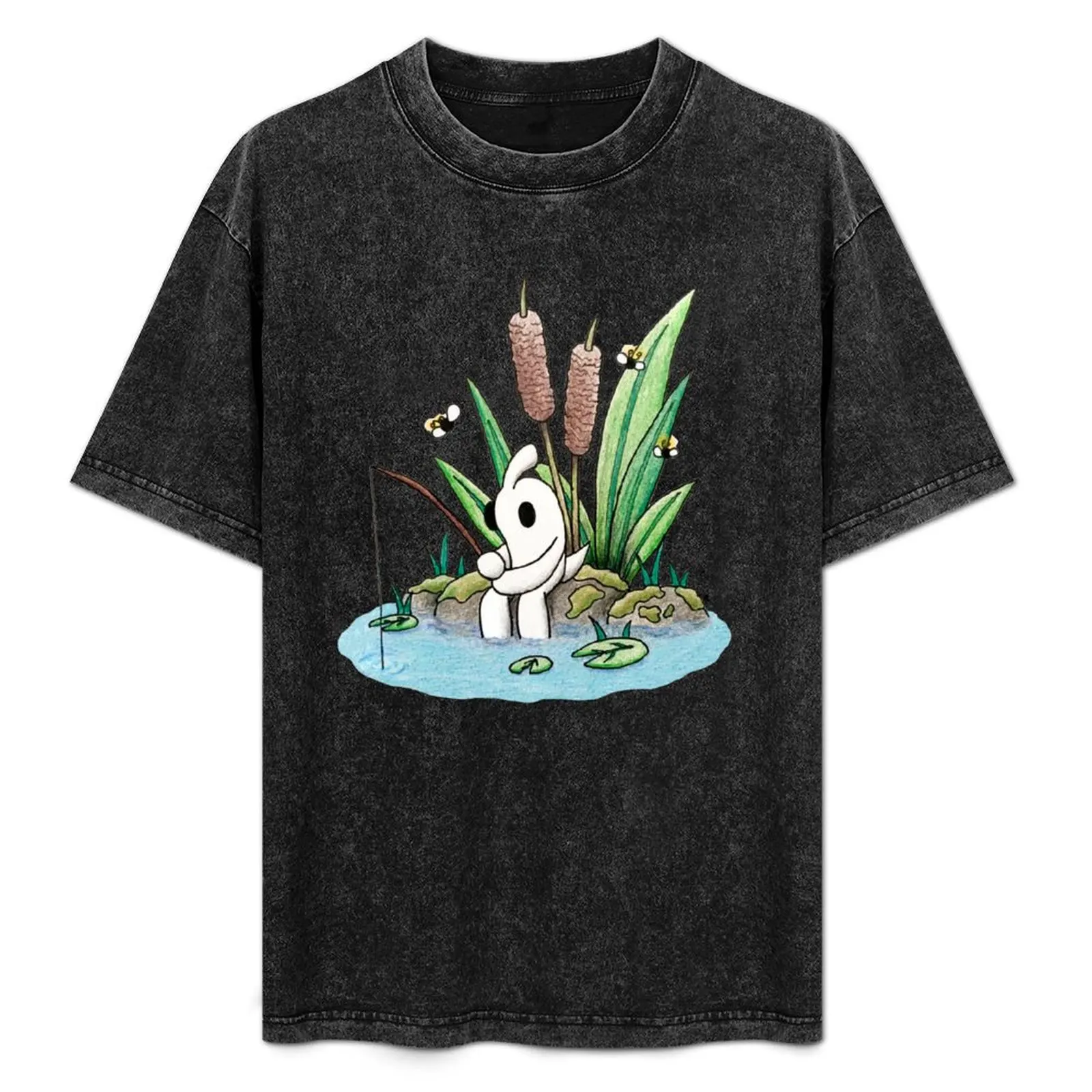 フィッシング-ドゥード-ポンド-シーン-tシャツ-感謝祭の日-tシャツ-トップス