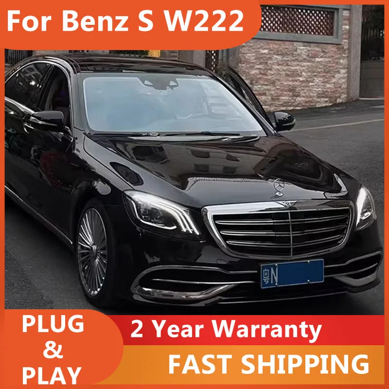 

Автомобильные аксессуары: Фара для Mercedes-Benz W222 (2014-2019) S-класса, фара W223 с ДХО, указателем поворота, ближним и дальним светом, проекционная линза