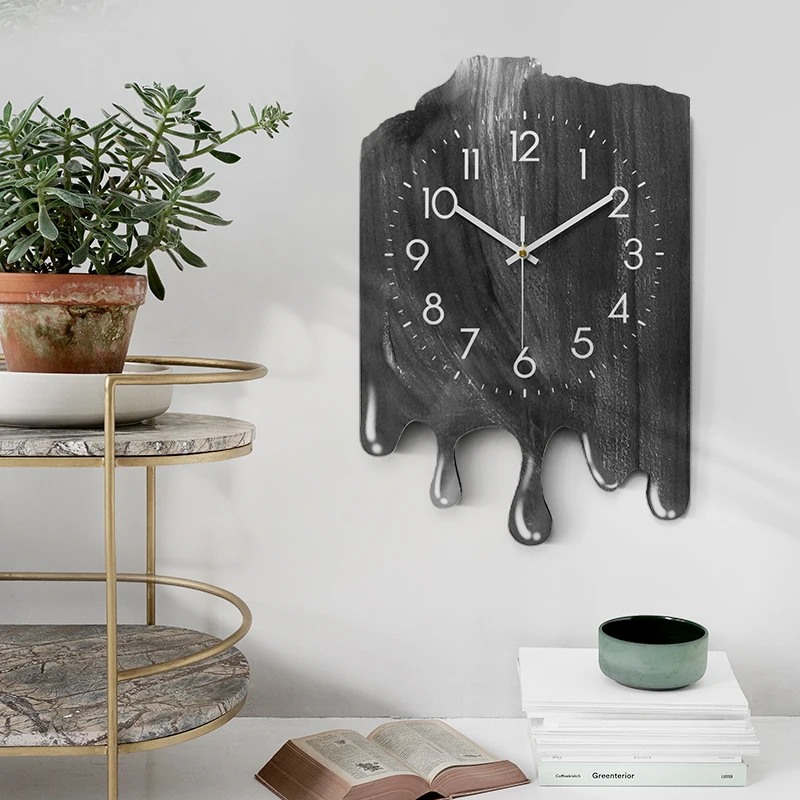 

European Home Creative Wall Clock Living Room Entrance Wall Decoration Digital Clock Vintage Design Wall Clock Mural Watch