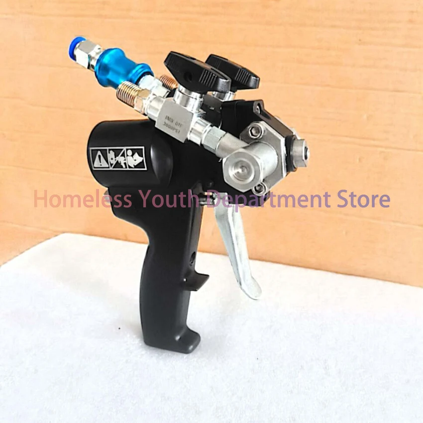 P2 PU Foam Spray Gun Polyurethane Foam Spray Gun Pneumatic High Pressure Coating Spray Gun Max.35Mpa 1-12kg/min 0.2-1.2Mpa 1.3MM