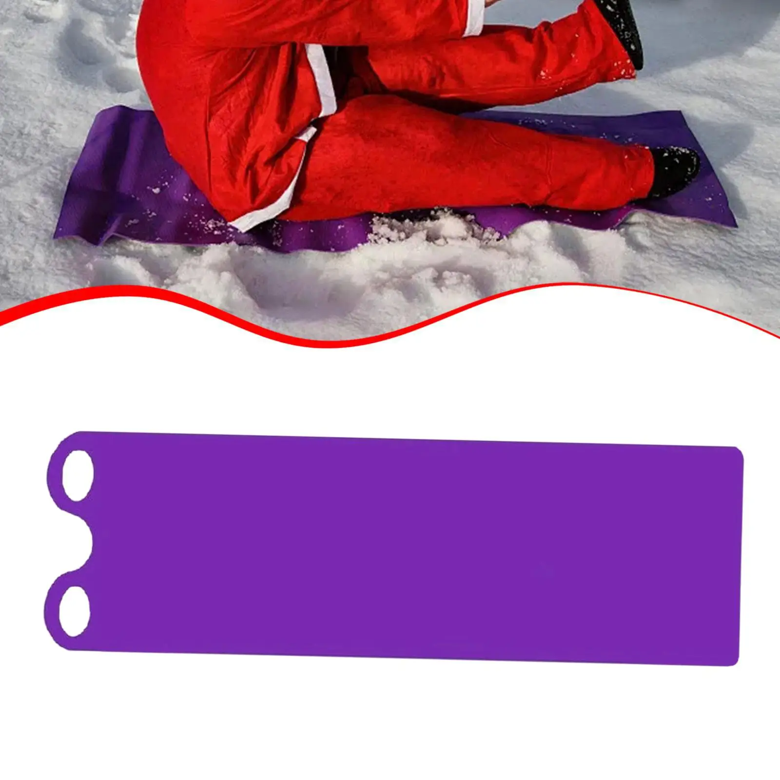 Flexible Snow Sled Mat Roll Up Lightweight Sliding Carpet High Speed Equipment for Kids Adults Snow Play