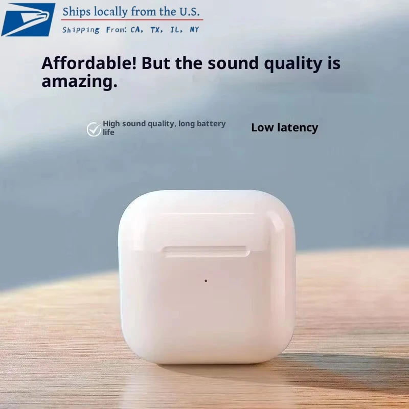 Bluetooth TWS Wireless Earbuds Hi-Fi Sound Quality Noise-Cancelling Earbuds Compatible with iPhone and Android Devices