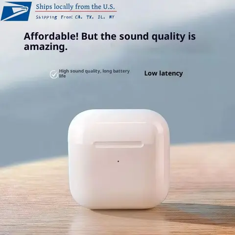 Bluetooth TWS Wireless Earbuds Hi-Fi Sound Quality Noise-Cancelling Earbuds Compatible with iPhone and Android Devices