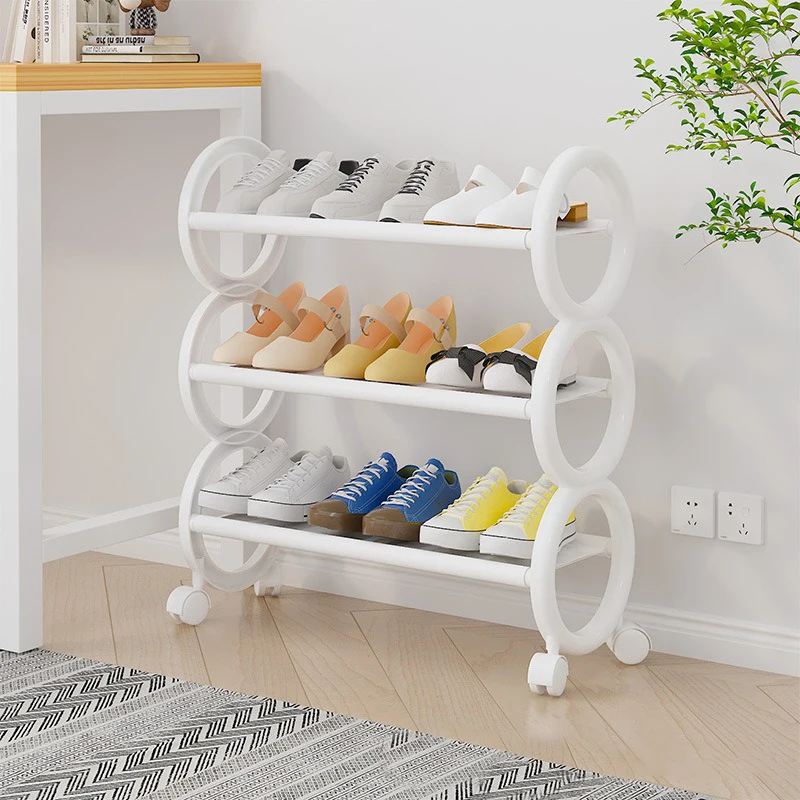 Metal Shoe Rack Multilayer Household Metal Widen Increase The Height of The Shoe Cabinet Multi Layer Large Capacity Shoe Rack