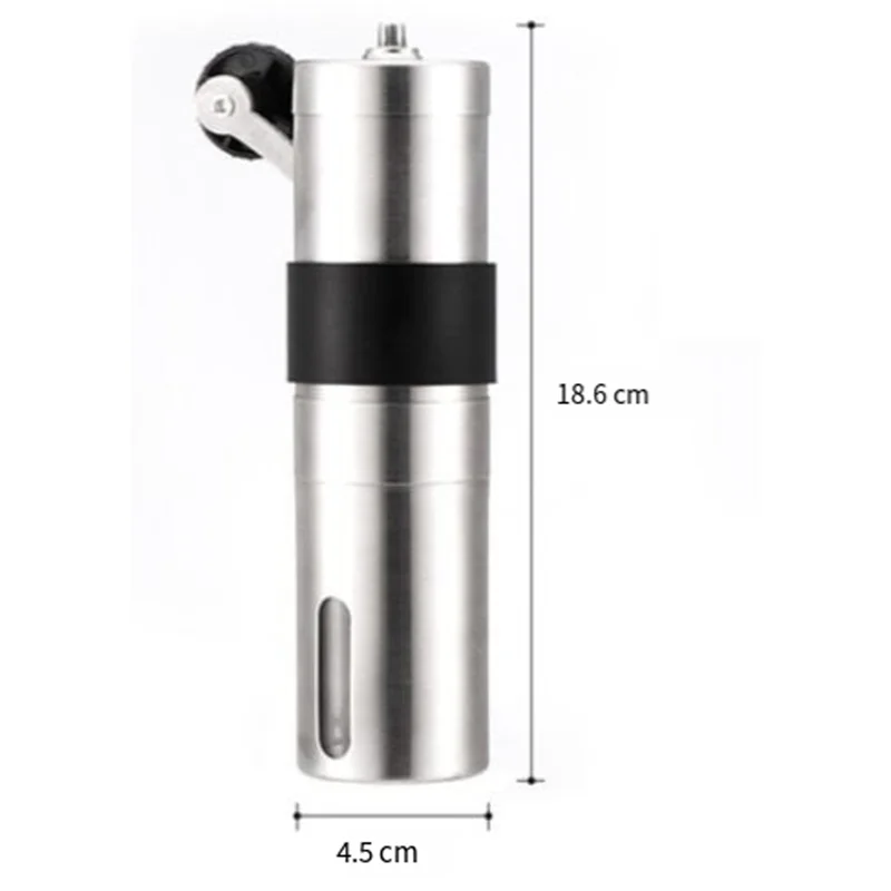 LITE-Moedor de grãos de café com manivela Moedor de grãos de café Mini Moedor de café de aço inoxidável