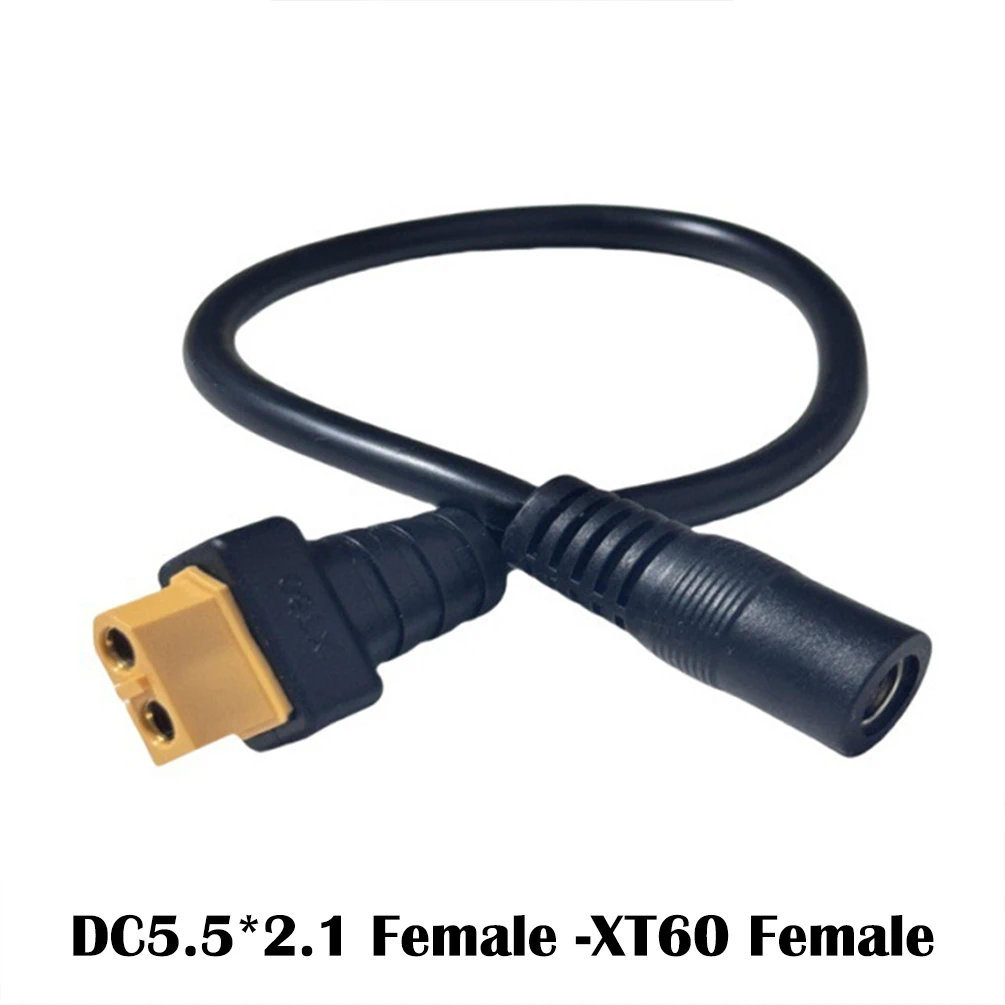 1.5mm² XT60 Male Female to DC5.5*2.1mm Power Cable RC Lipo Battery ESC Extension Cord Drone Adapter