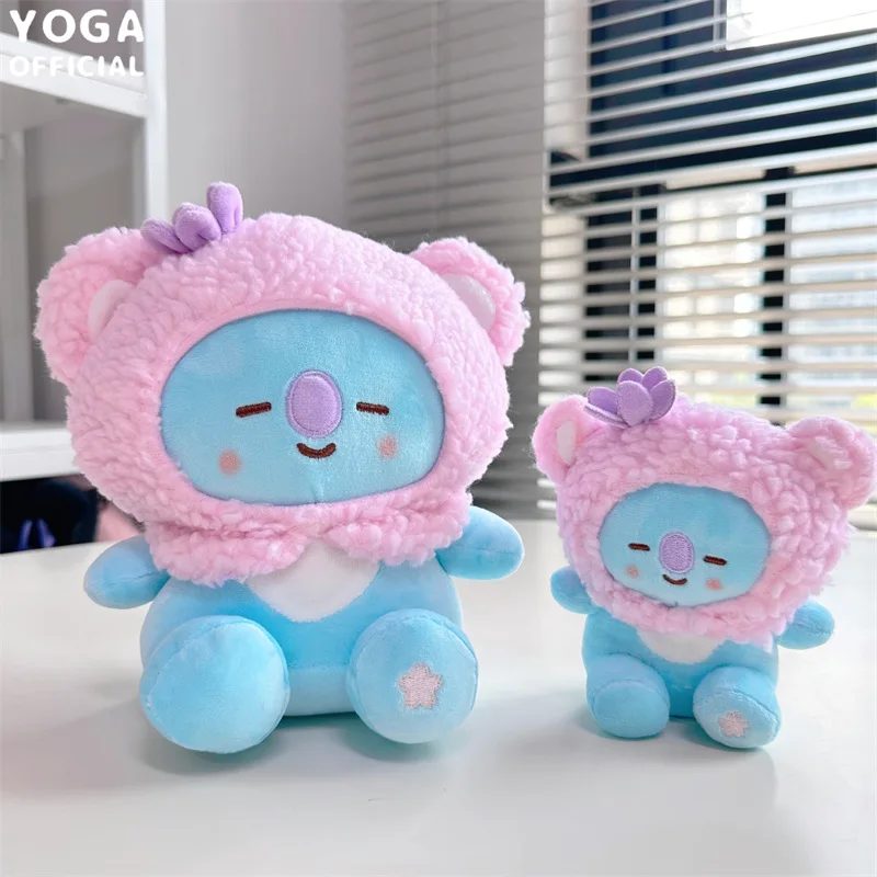 Hot BT21 Kawaii Tata Rj Chimmy Cooky Shooky Mang Koya Sakura Series Cartoon Plush Doll Pink Bag Ornament Pillow Gift Toys