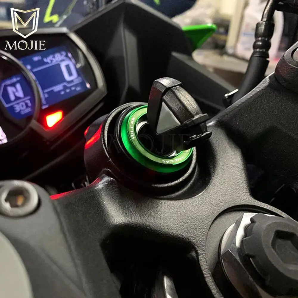 غطاء الإشعال مفتاح التبديل حلقة مفتاح حافظة شل غطاء لكاواساكي فولكان 500/650/750/800/900/1500/1600/1700 فولكان S 650 2015-2022