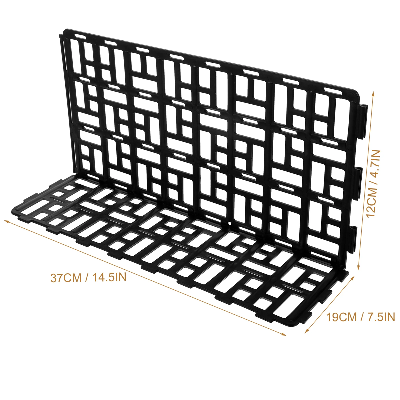 Sturdy Reusable Supermarket Guardrail Fresh Food Display Rack Plastic Baffle Fence For Fruit Vegetable Shelf Organizer