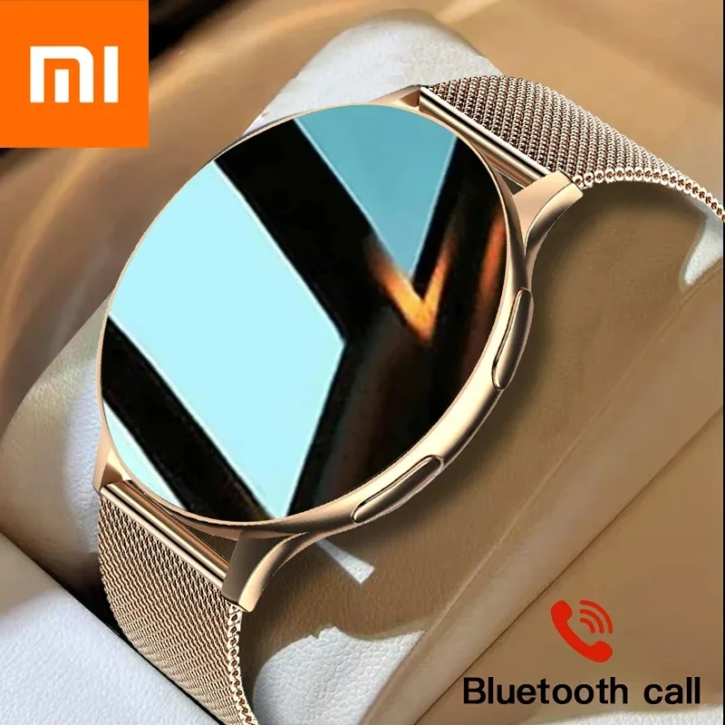 Xiaomi-Montre intelligente ronde pour hommes et femmes, Appels Bluetooth, Bracelet de fitness, Visage de montre personnalisé, Coffret cadeau, Nouveau, 2025