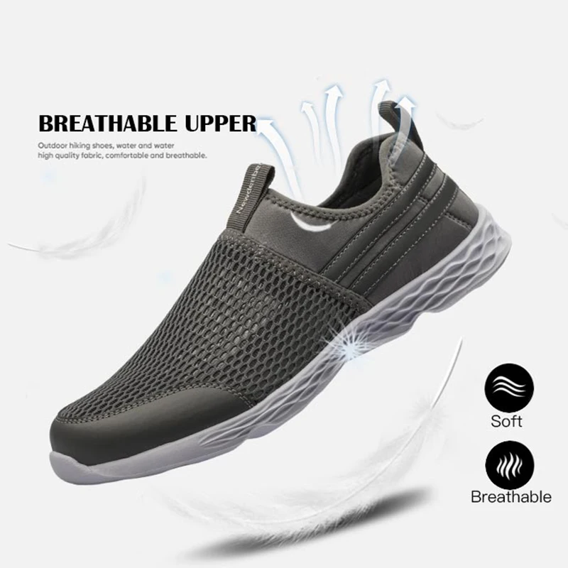 Summer Men Casual Shoes Super Breathable Men Shoes Lightweight Walking Shoes Man With Holes Bottom Quick Dry chaussure homme