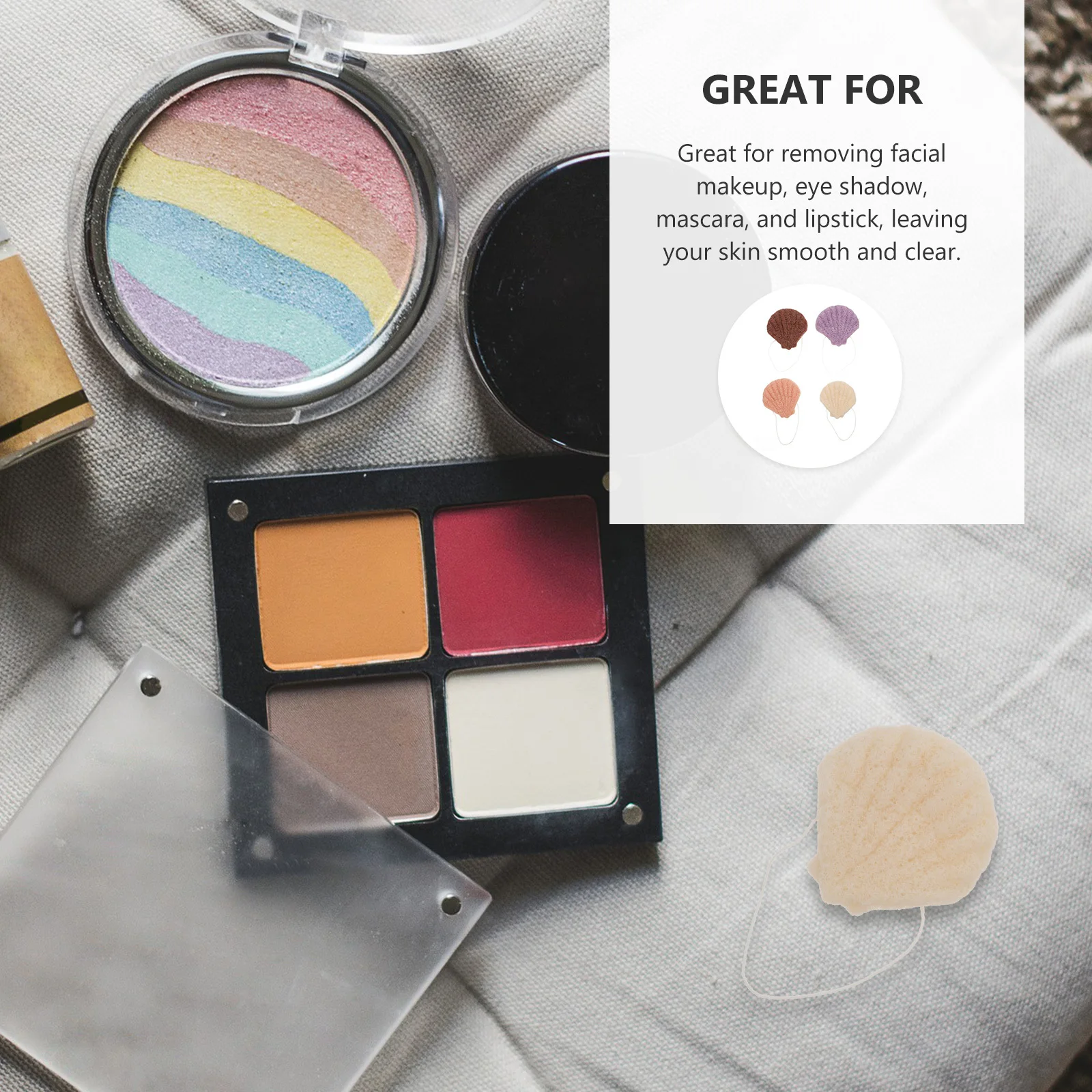 

4Pcs Face Washing Puff Facial Cleansing Sponge for Pore Cleaning Makeup Remover Puff Soft Skin Care Tool Travel Essential Daily