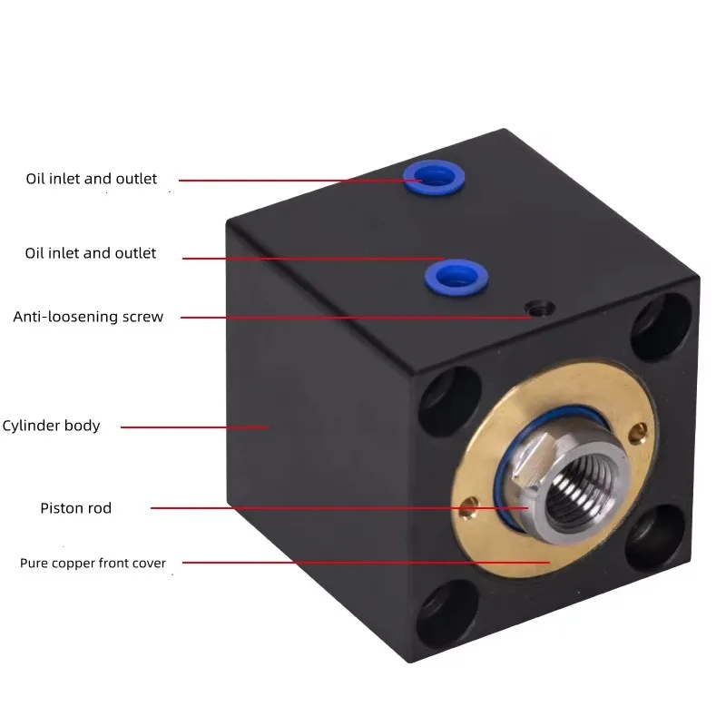 أسطوانة هيدروليكية مدمجة من سلسلة CX تصميم قصير السكتة الدماغية مكبس مزدوج المفعول لمعدات الآلات الصناعية